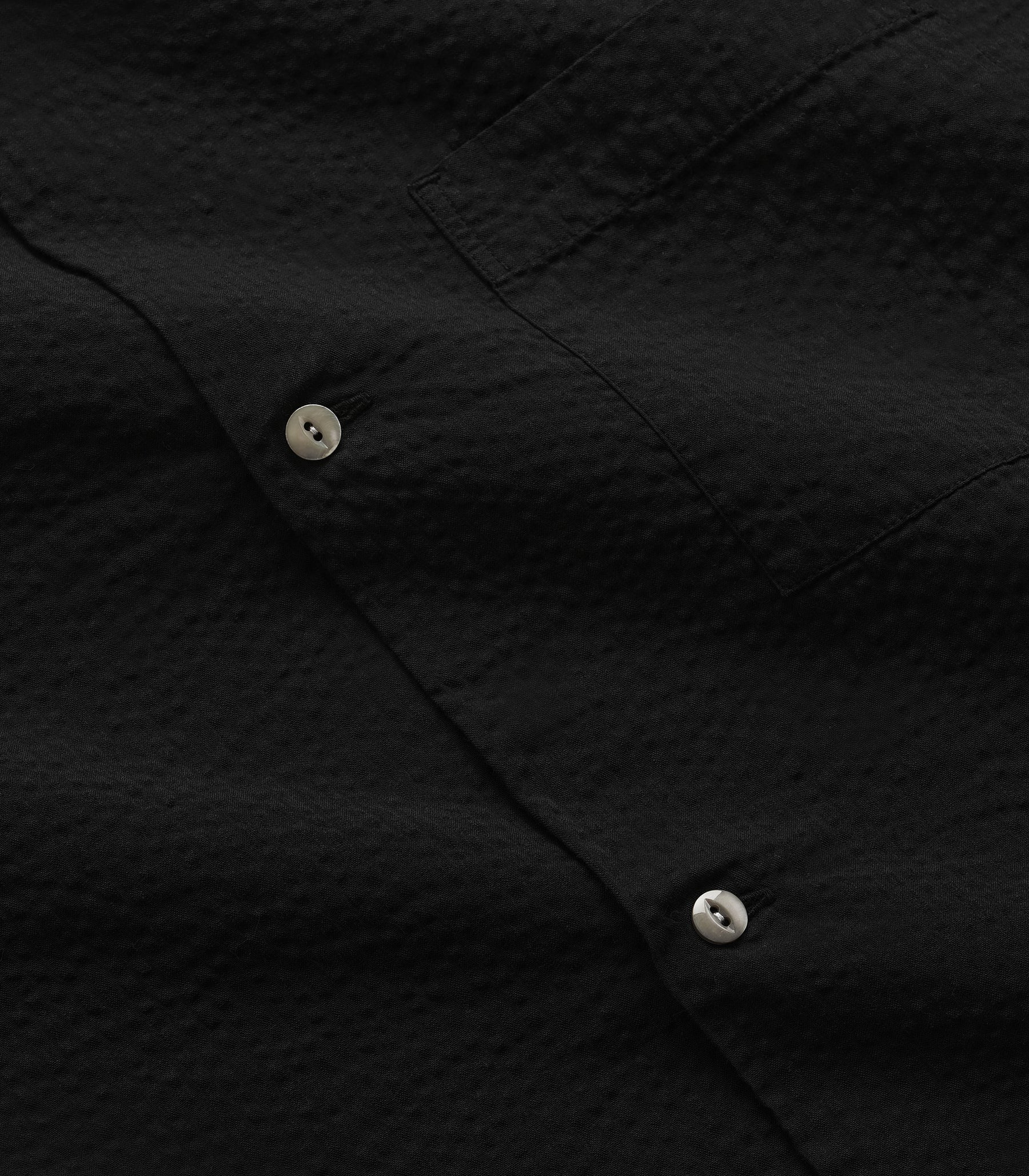 Fulton Seersucker Shirt Black