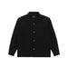 Black shirt with collar on a white background