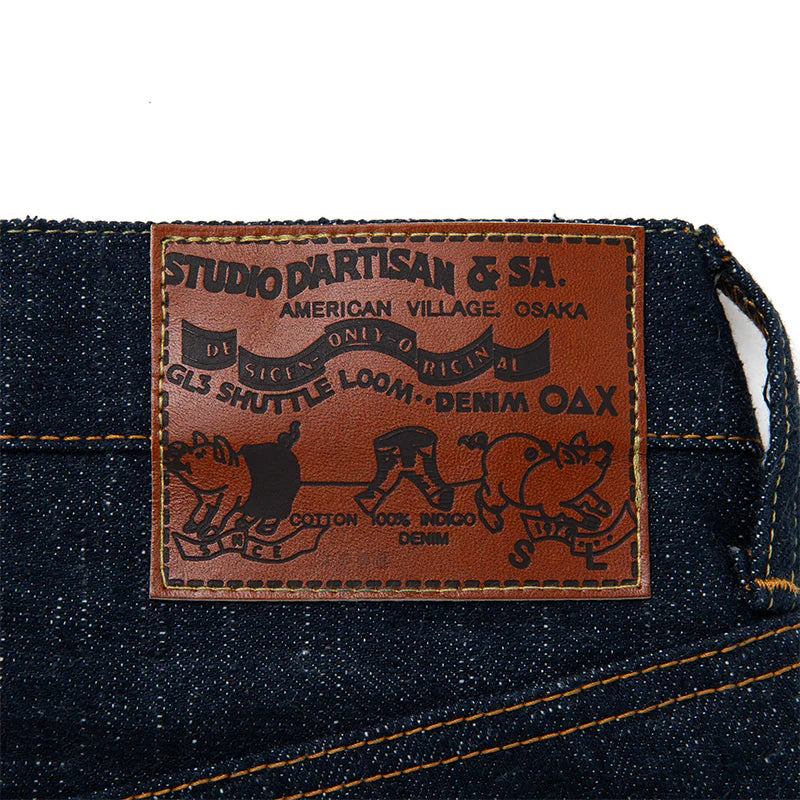 SD-1009S GL3 15oz Japanese Selvedge Denim Relaxed Taper One Wash