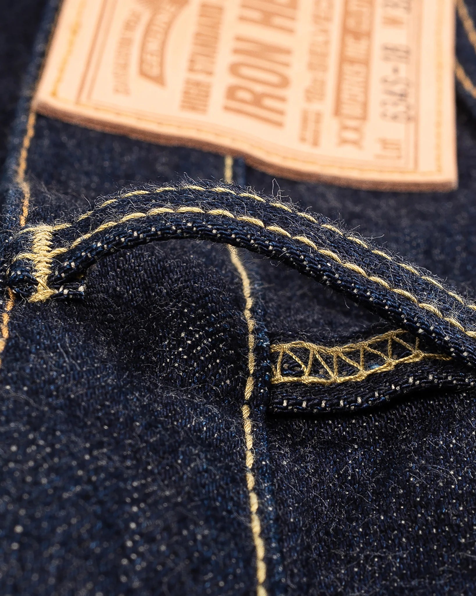 IH-634S-18 18oz Vintage Selvedge Denim Straight Cut Indigo