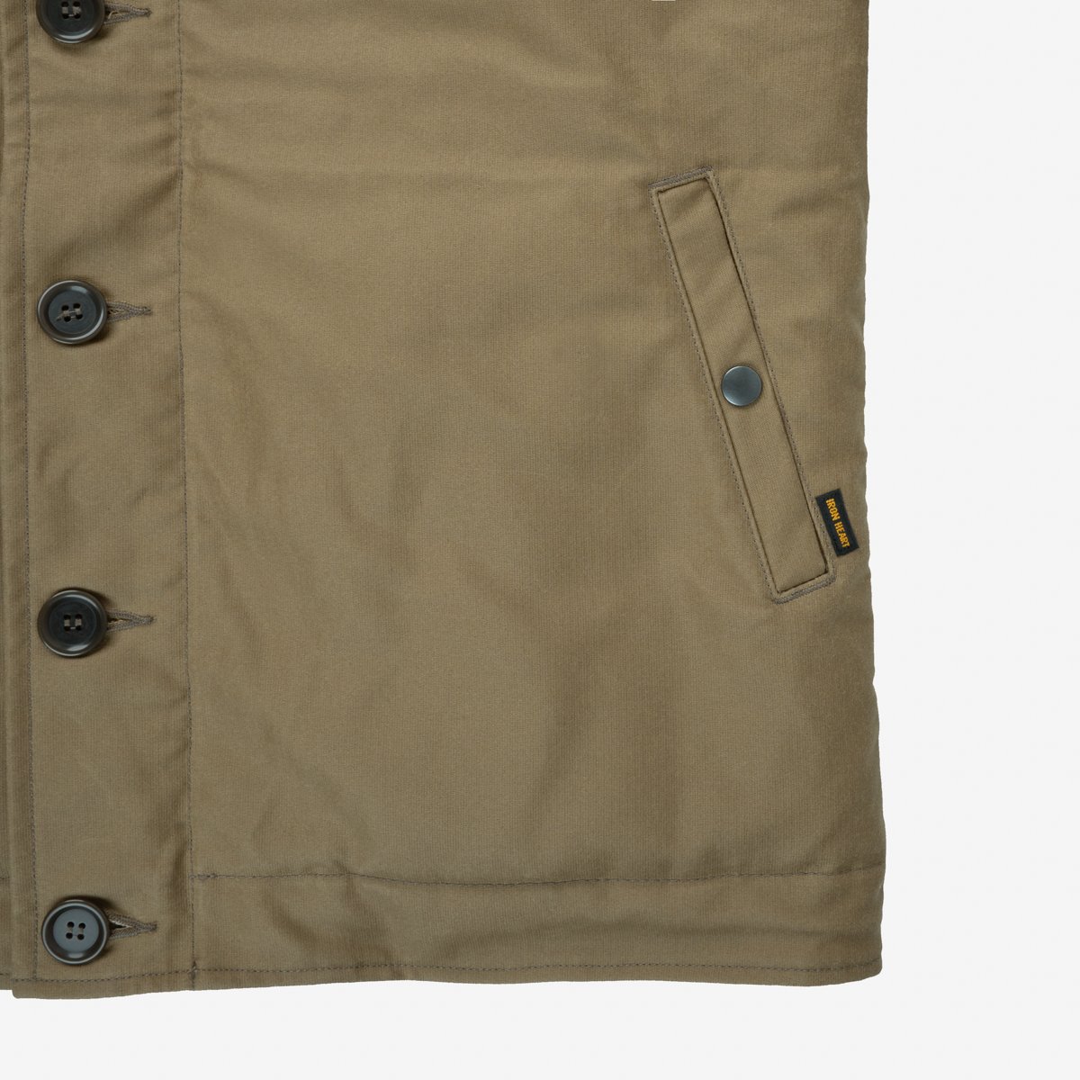 IHM-37-KHA Oiled Whipcord N1 Deck Jacket Khaki