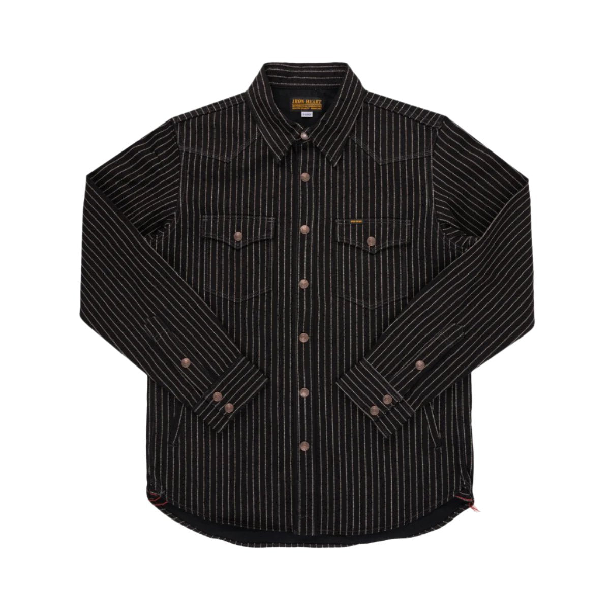 IHSH-227-BLK 12oz Wabash CPO Shirt Black