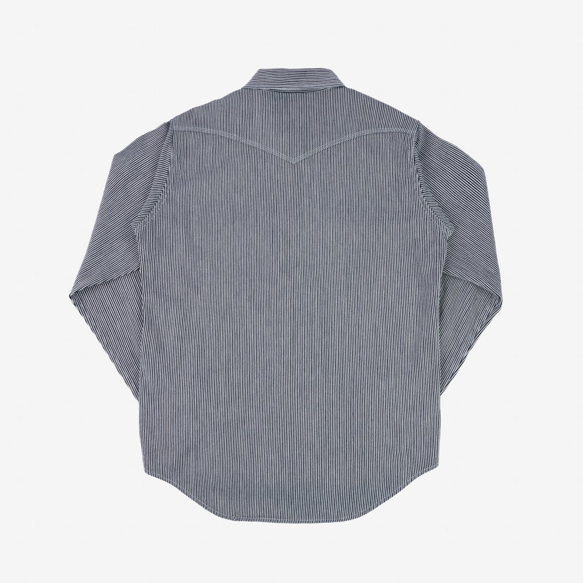 IHSH-365-IND Herringbone Hickory Stripe Sawtooth Western Shirt Indigo —  Brooklyn Clothing