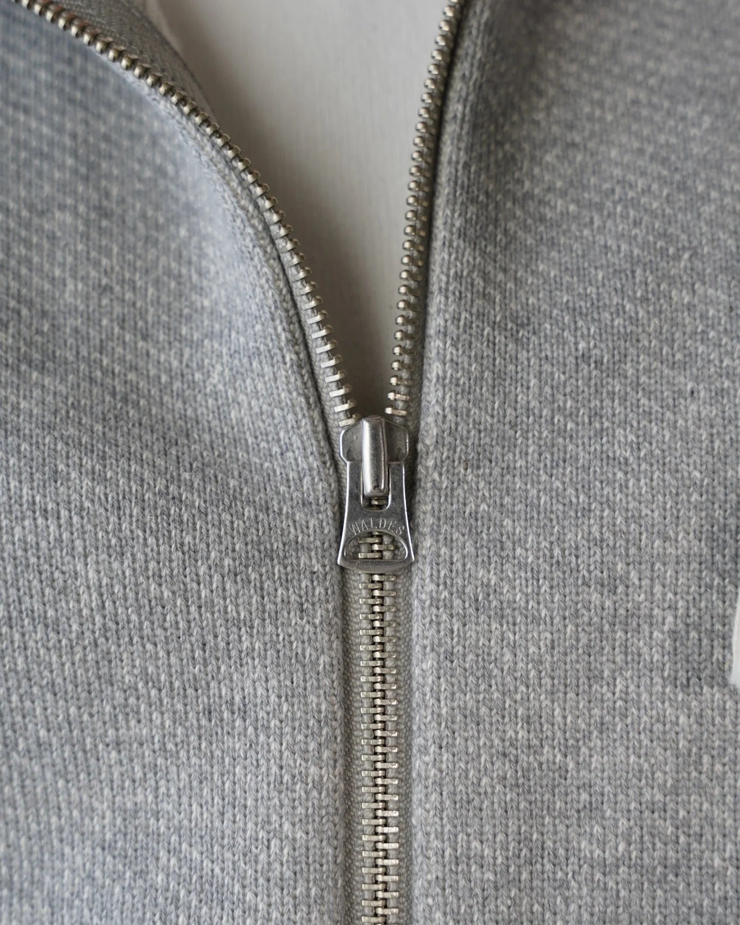 Zip Hoodie Double Heavyweight French Terry Heather Grey