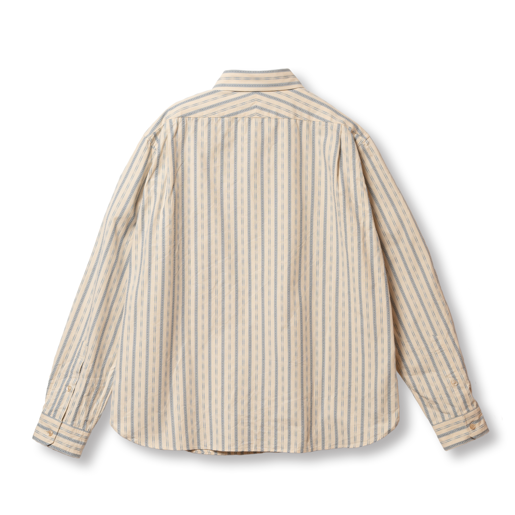 S1020 Striped Work Shirt - Beige