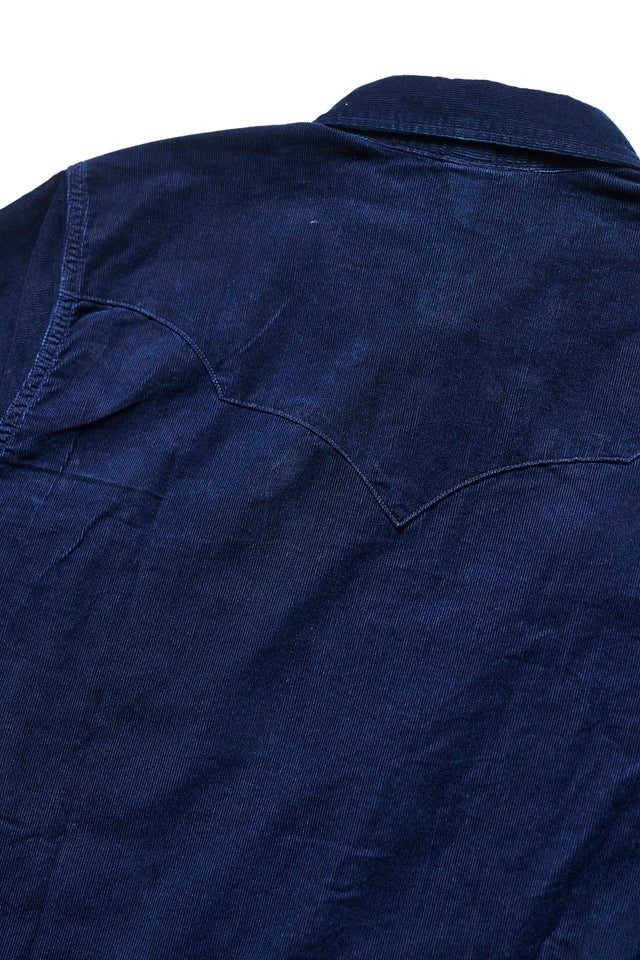 2236-ID Corduroy Curved Pocket Indigo