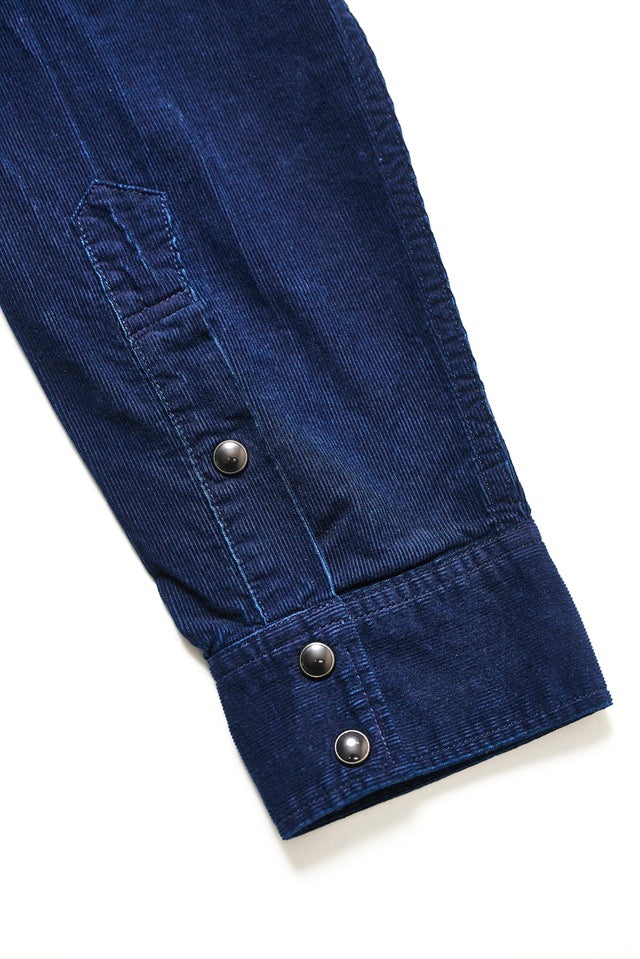 2236-ID Corduroy Curved Pocket Indigo