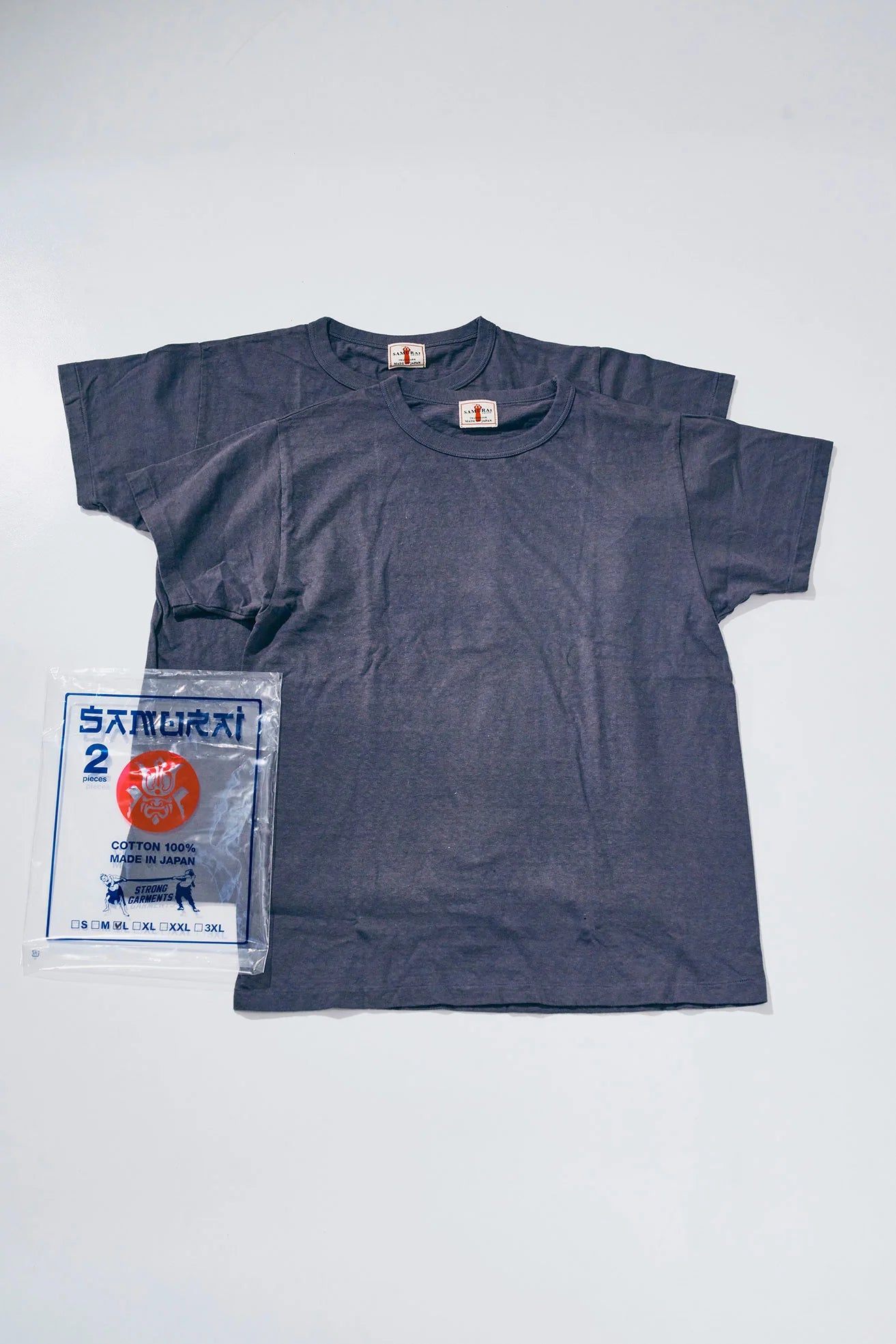 SJ2PST-CREW 2 Pack Loopwheel Tee Charcoal