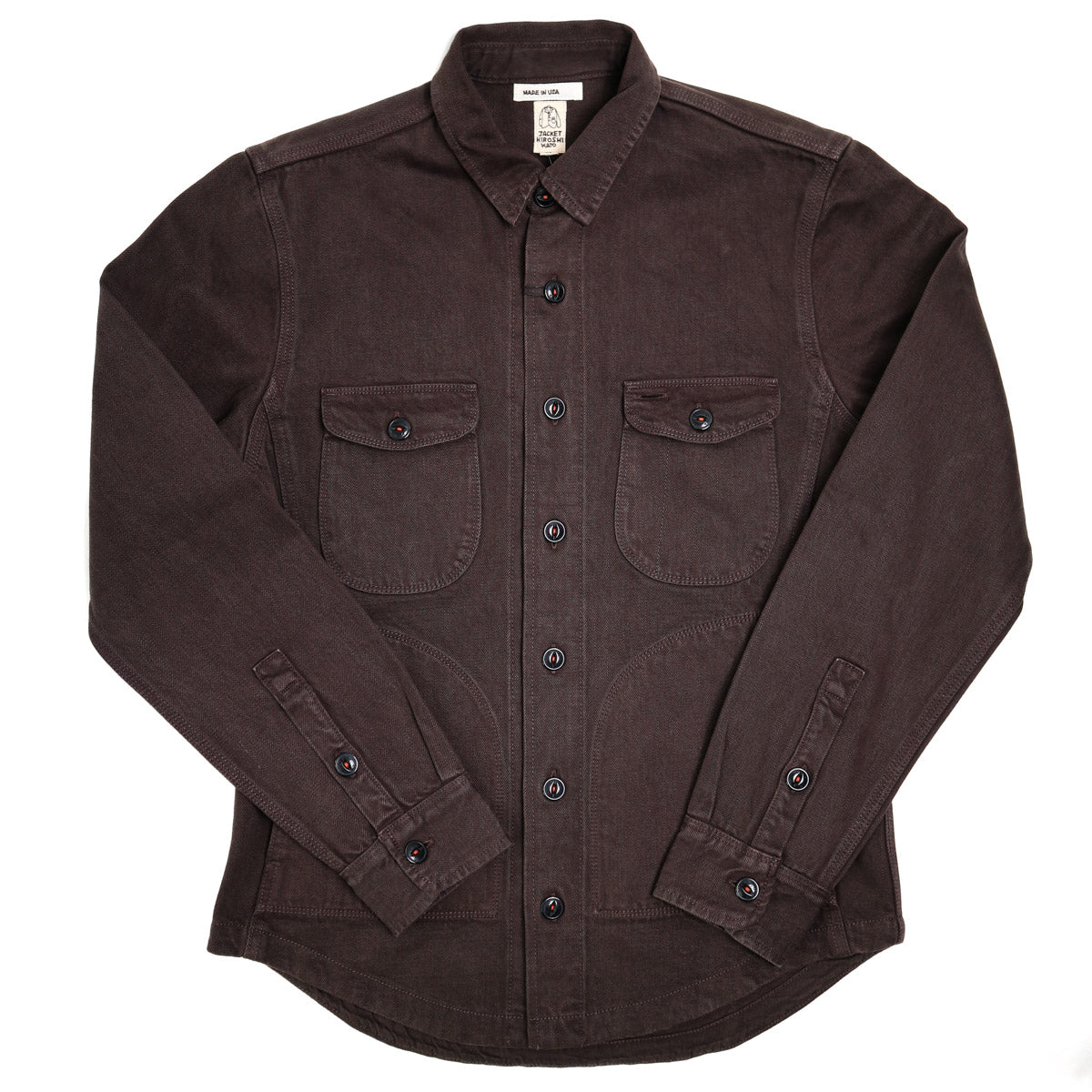 The Anvil Shirt 14oz Natural Slub Carob Selvedge Denim