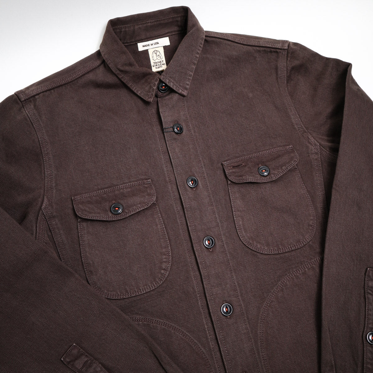The Anvil Shirt 14oz Natural Slub Carob Selvedge Denim