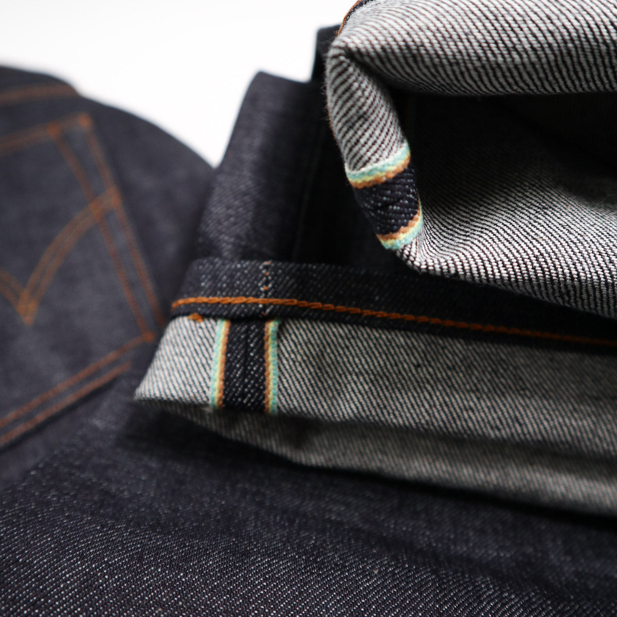 AKT04 Dry Indigo 13.5oz Japanese Selvedge Denim Wide Straight
