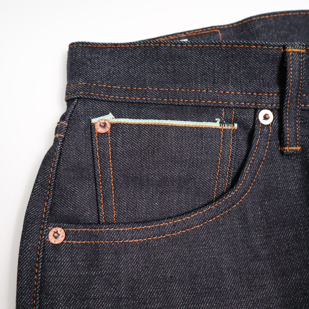 AKT04 Dry Indigo 13.5oz Japanese Selvedge Denim Wide Straight