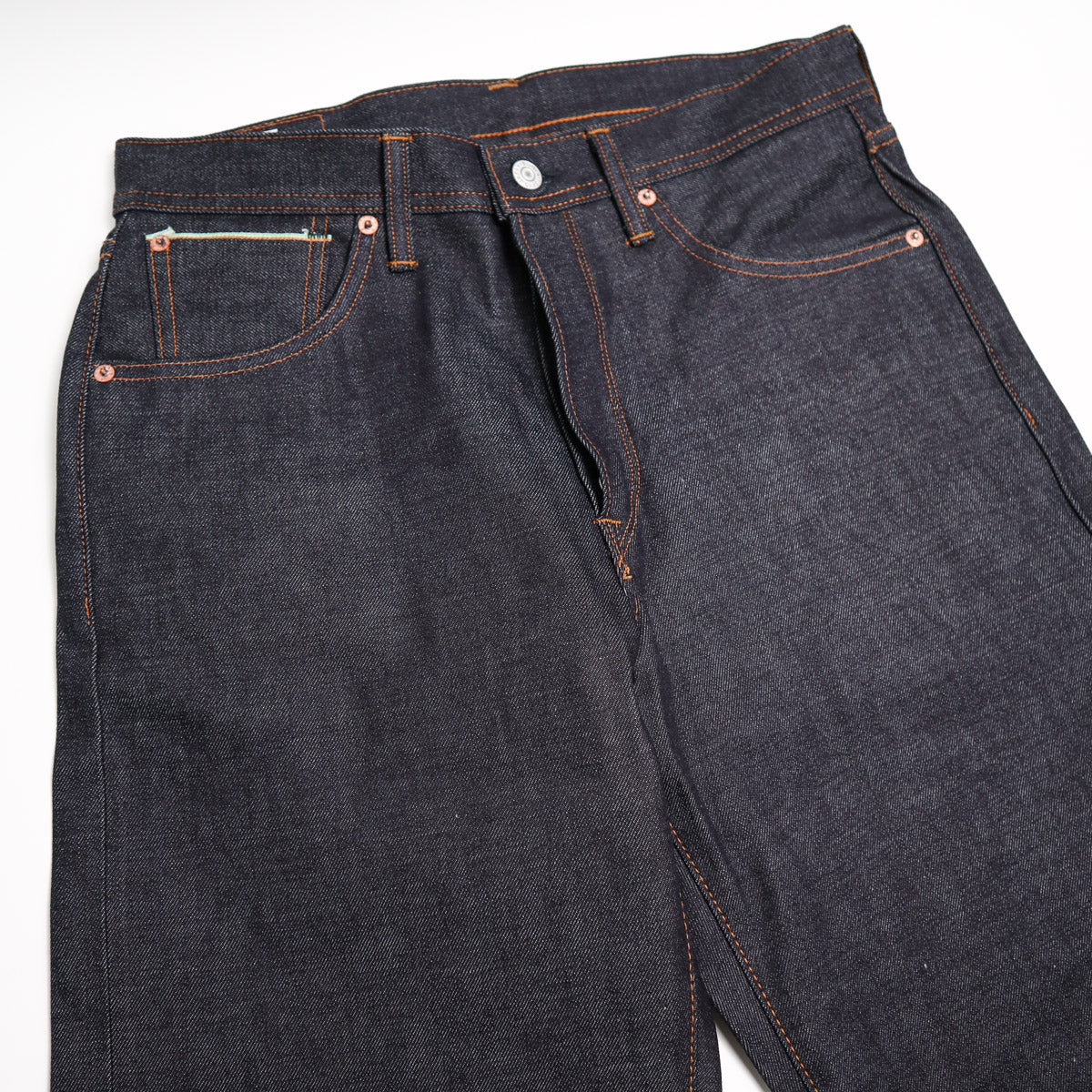 AKT04 Dry Indigo 13.5oz Japanese Selvedge Denim Wide Straight