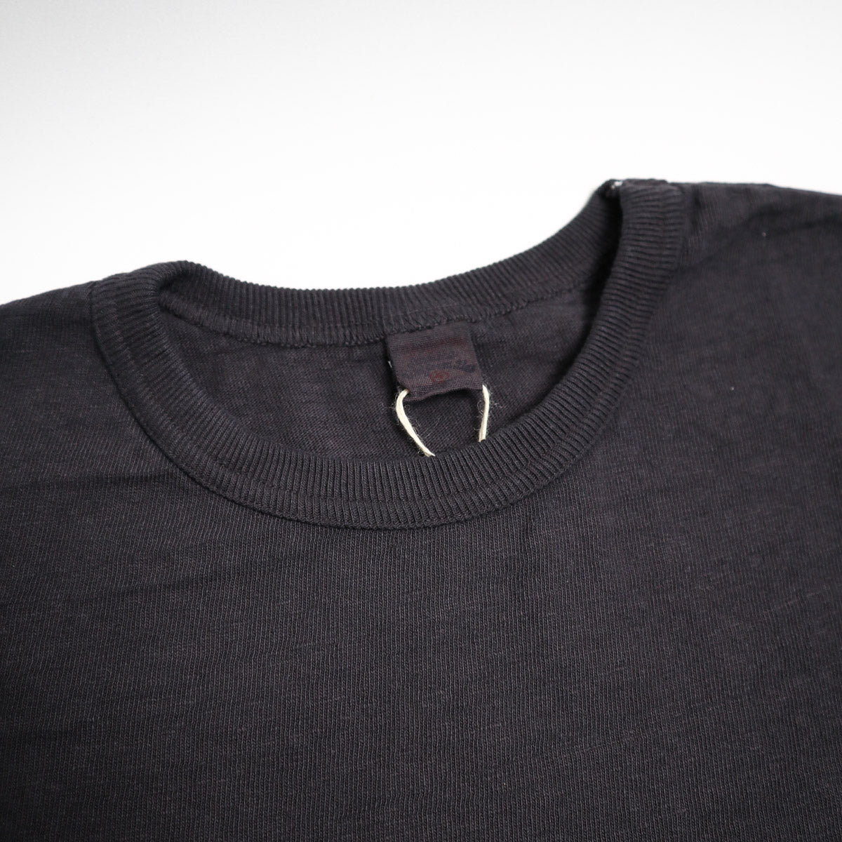 No. 8 Slub Nep Long Sleeve T-Shirt Black