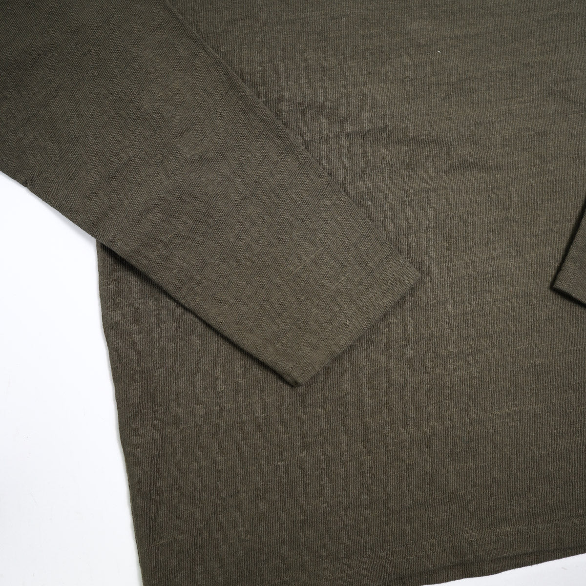 No. 8 Slub Nep Long Sleeve T-Shirt Olive