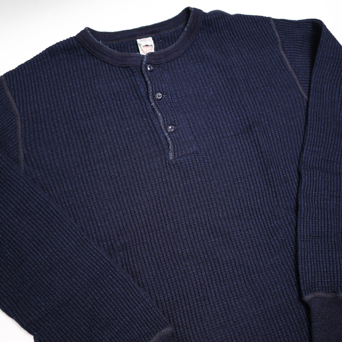 Big Waffle Henley Thermal Indigo