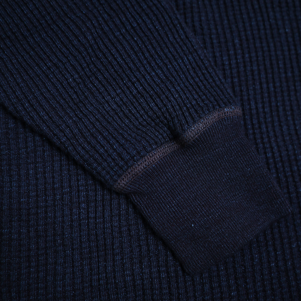Big Waffle Henley Thermal Indigo
