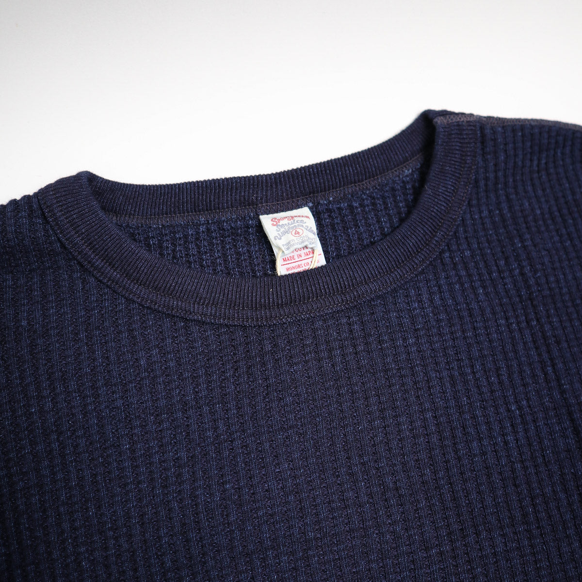 Big Waffle Crewneck Thermal Indigo