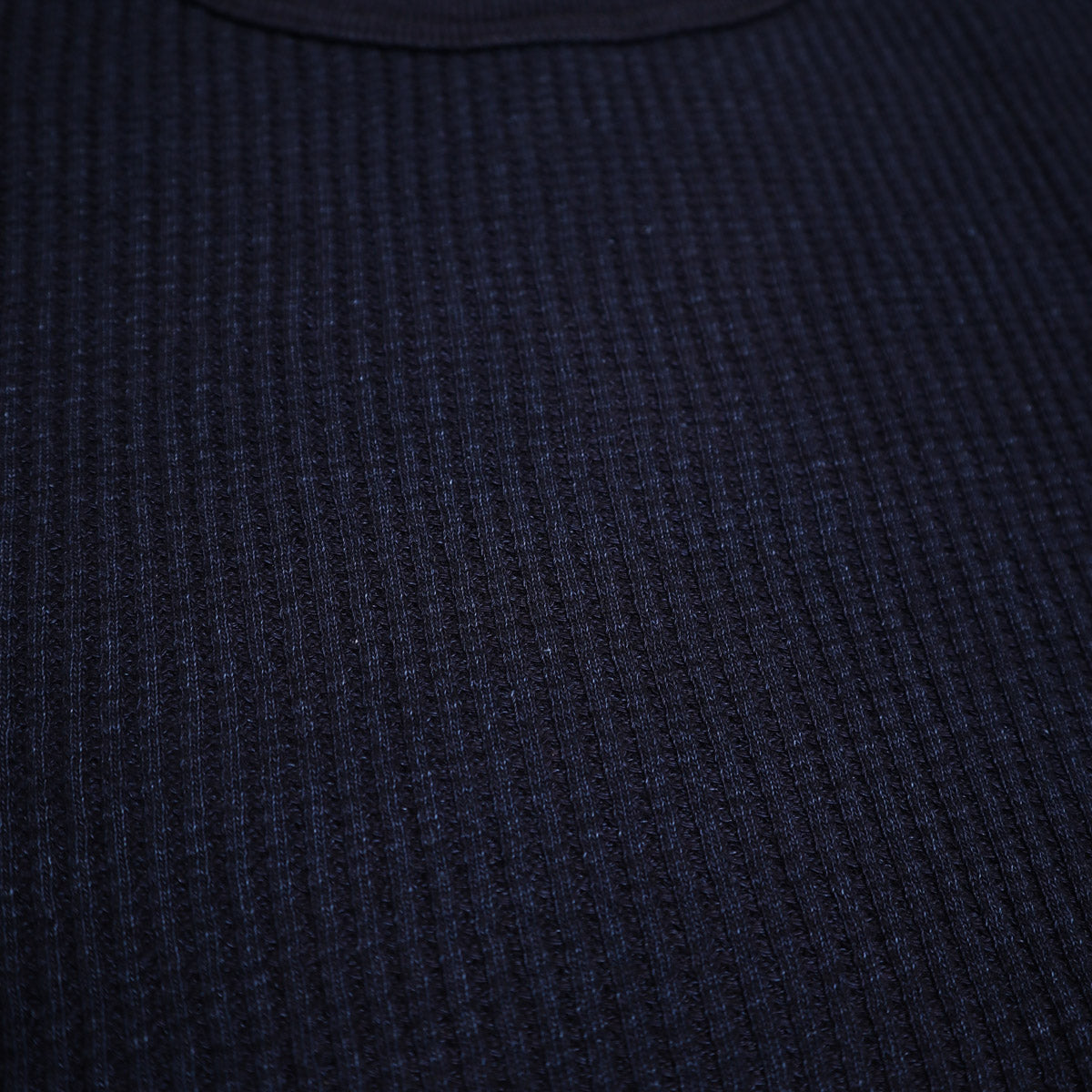 Big Waffle Crewneck Thermal Indigo