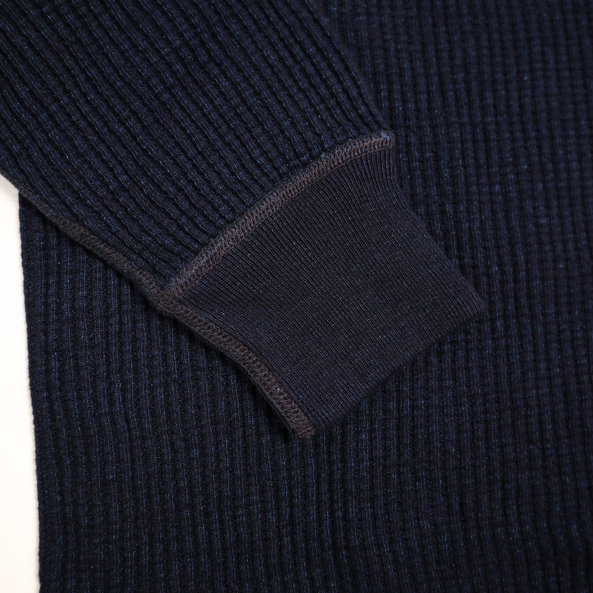 Big Waffle Crewneck Thermal Indigo