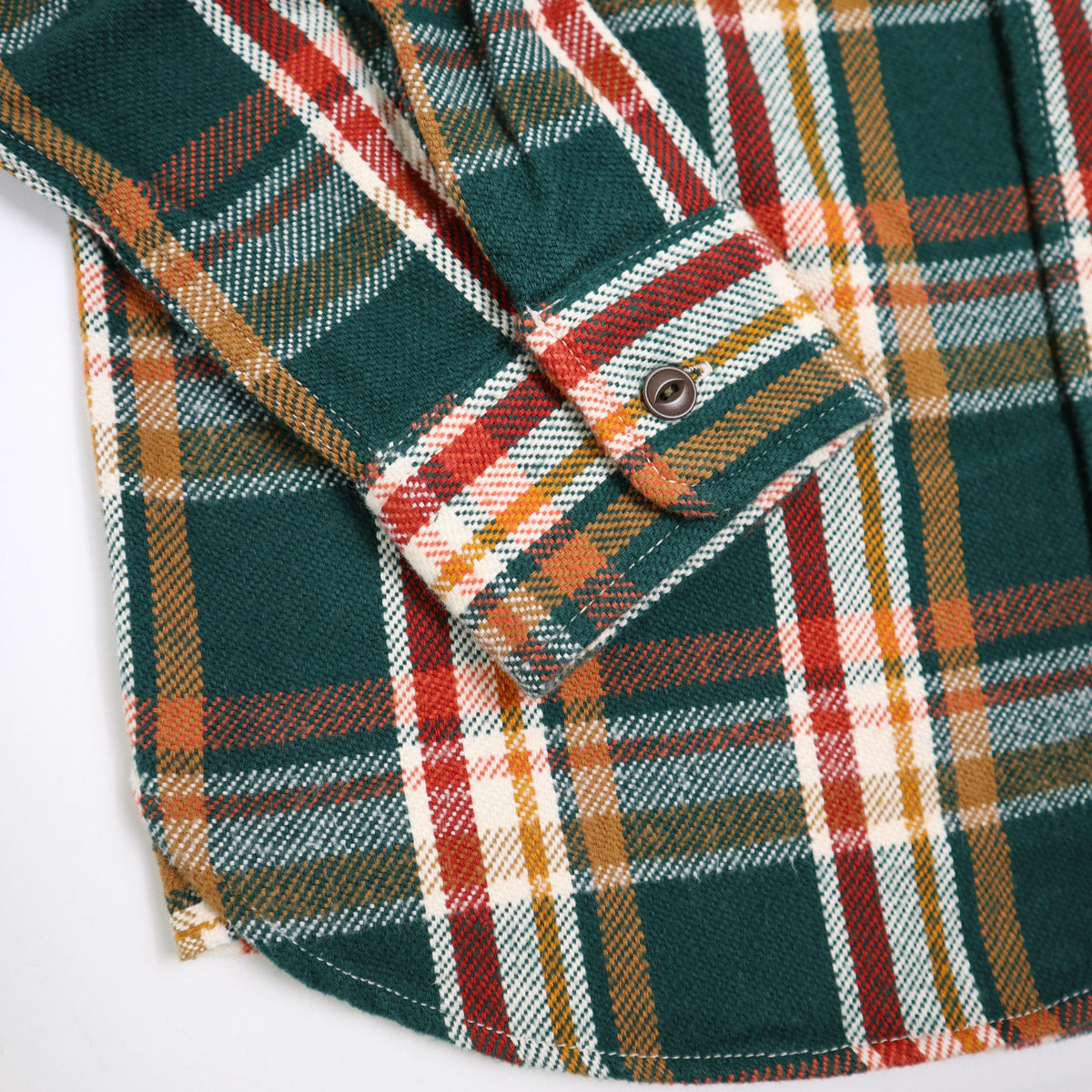 502553 Heavy Flannel Shirt Green