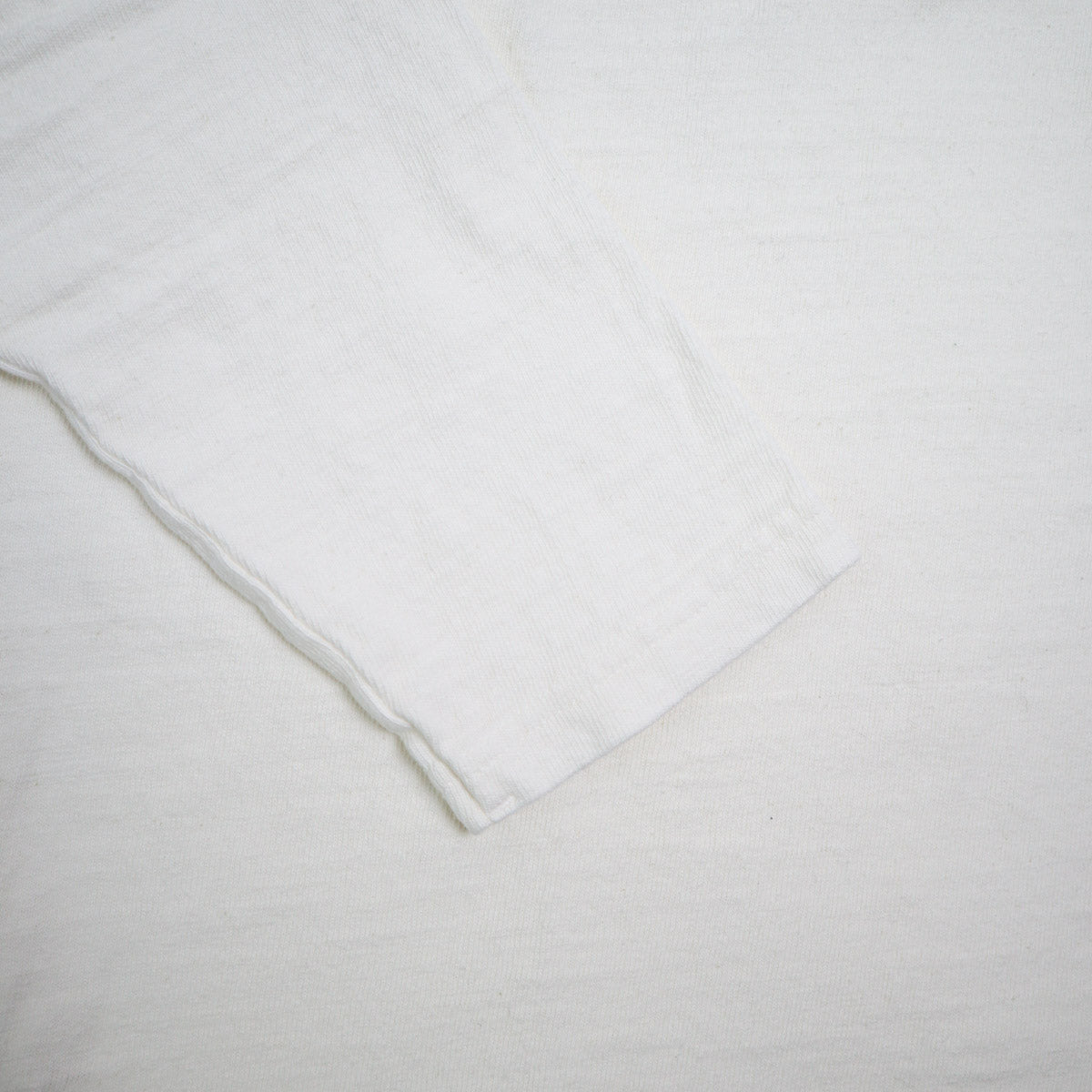 No. 8 Slub Nep Long Sleeve T-Shirt White