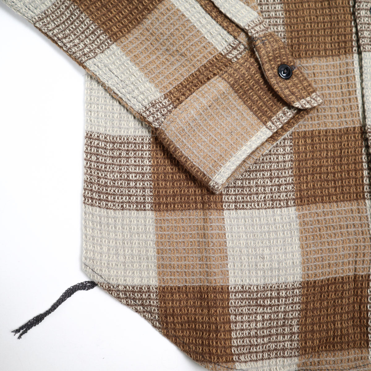 The Brace Waffle Plaid Shirt Fog