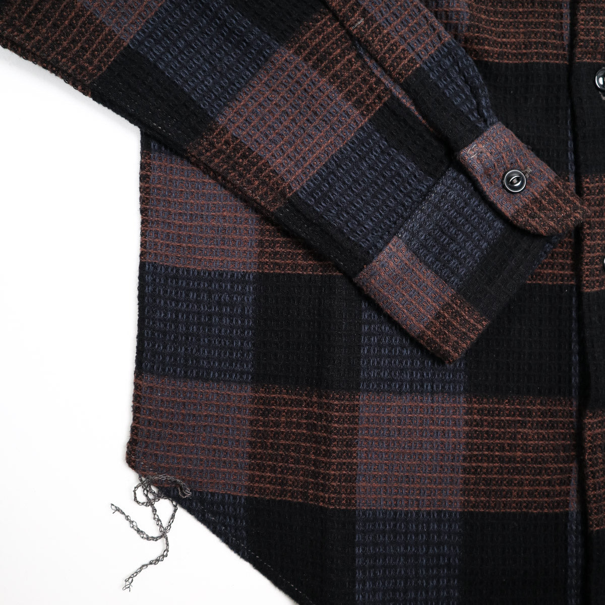 The Brace Waffle Plaid Shirt Coal