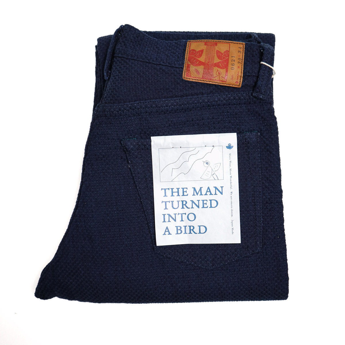 0621 15oz Ori-Sashi Sashiko Relax Fit - Indigo