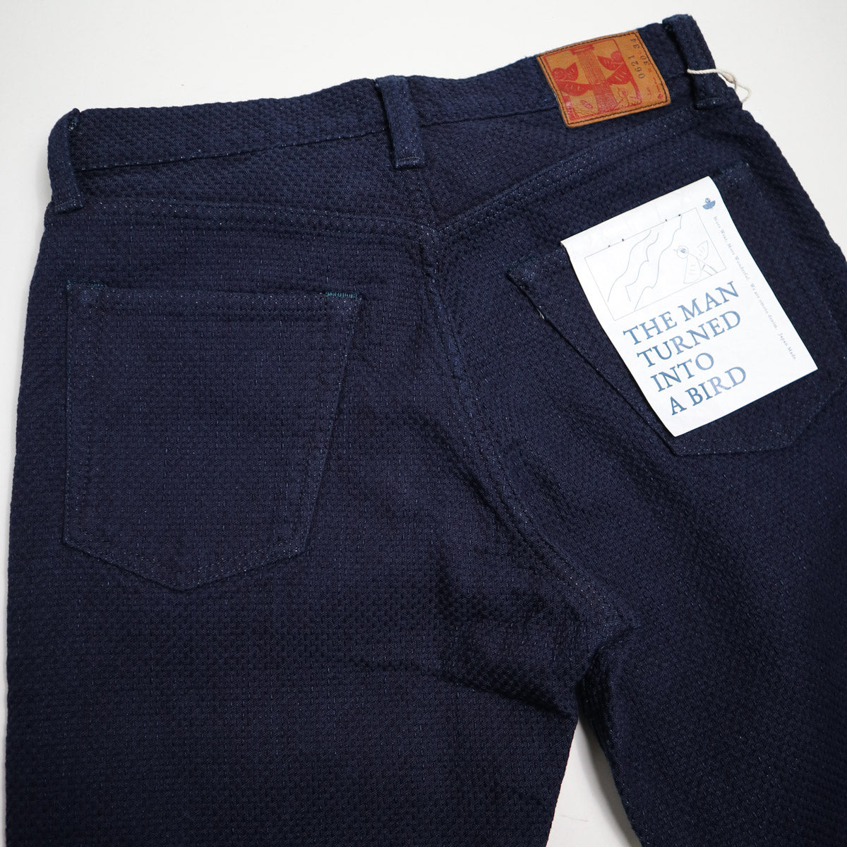 0621 15oz Ori-Sashi Sashiko Relax Fit - Indigo