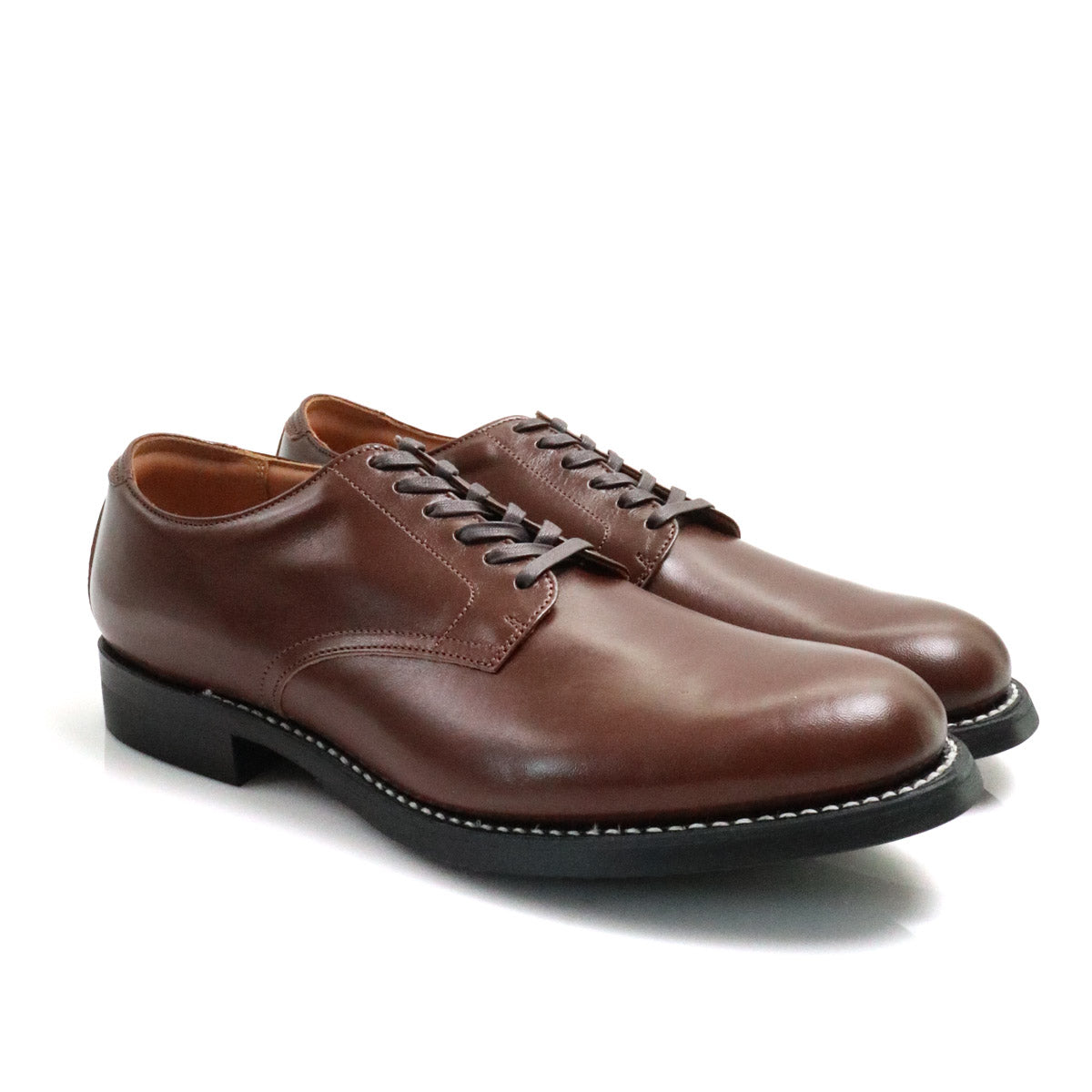 FN-FB-102 Horsehide Serviceman Shoes - Brown