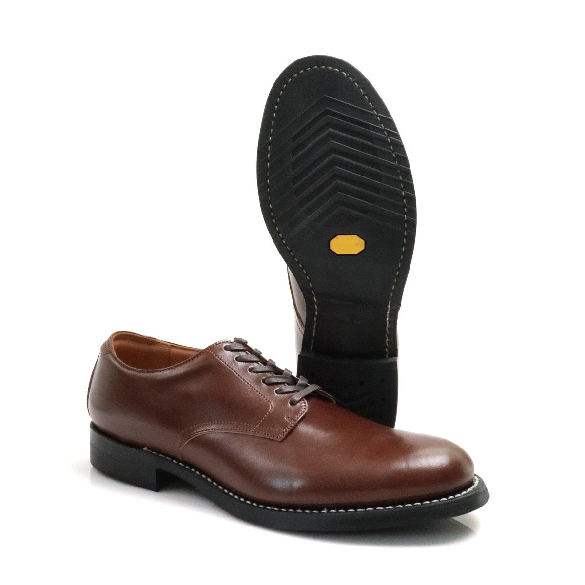 FN-FB-102 Horsehide Serviceman Shoes - Brown