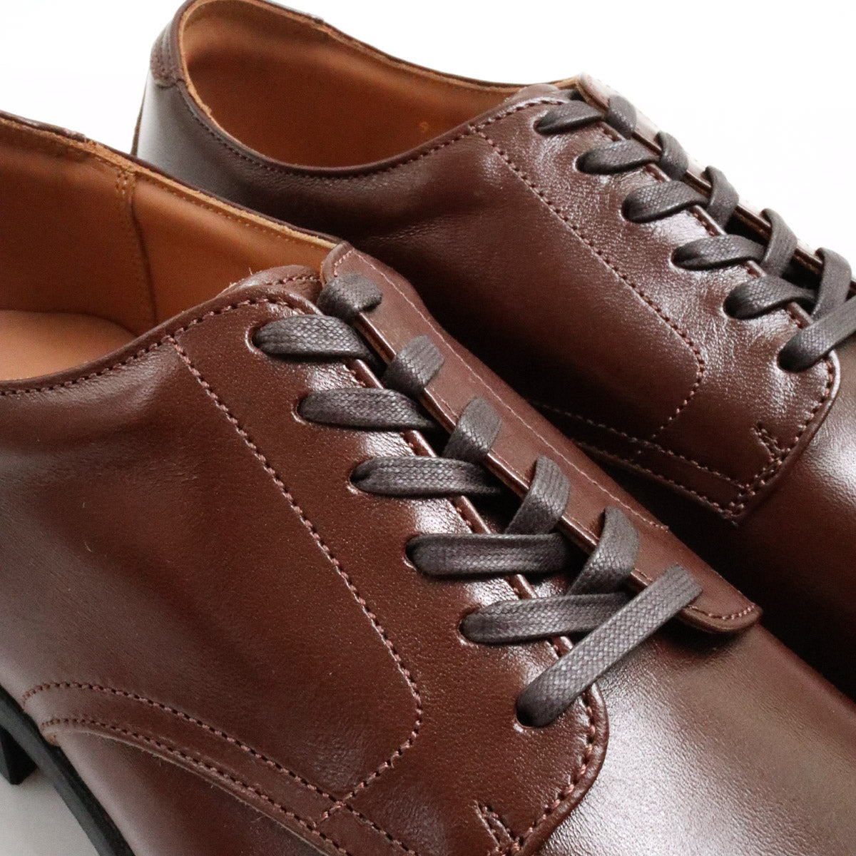 FN-FB-102 Horsehide Serviceman Shoes - Brown