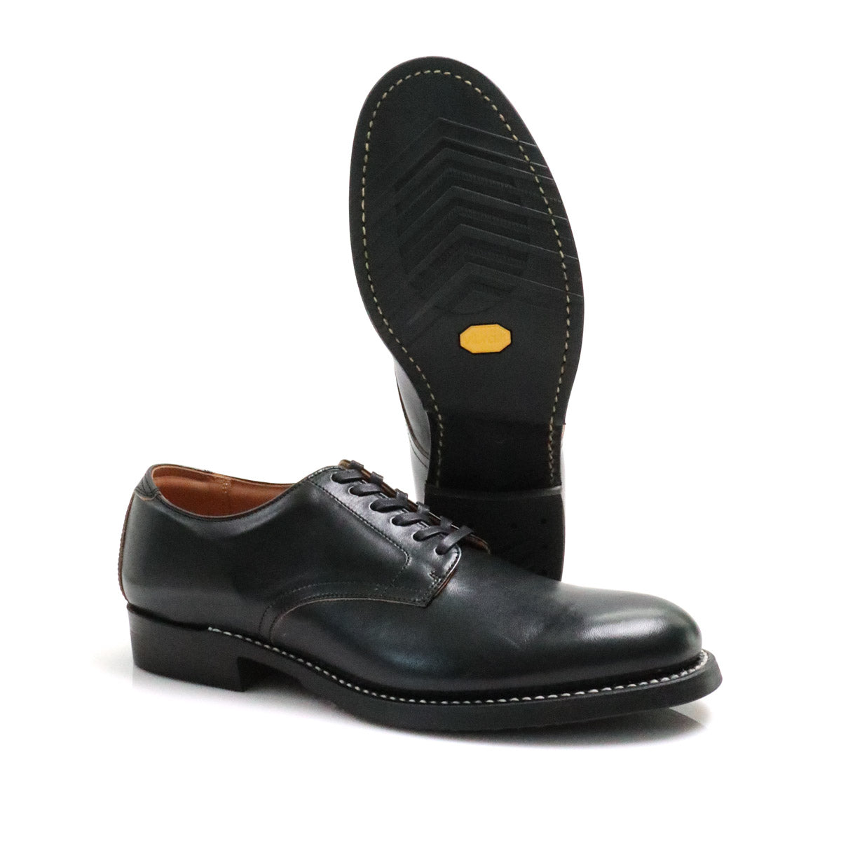 FN-FB-102 Horsehide Serviceman Shoes - Black