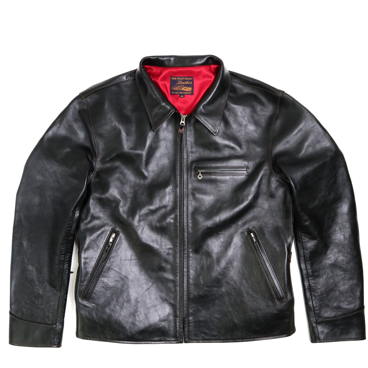 FN-LJ-HS005 Horsehide Single Rider's Jacket Black