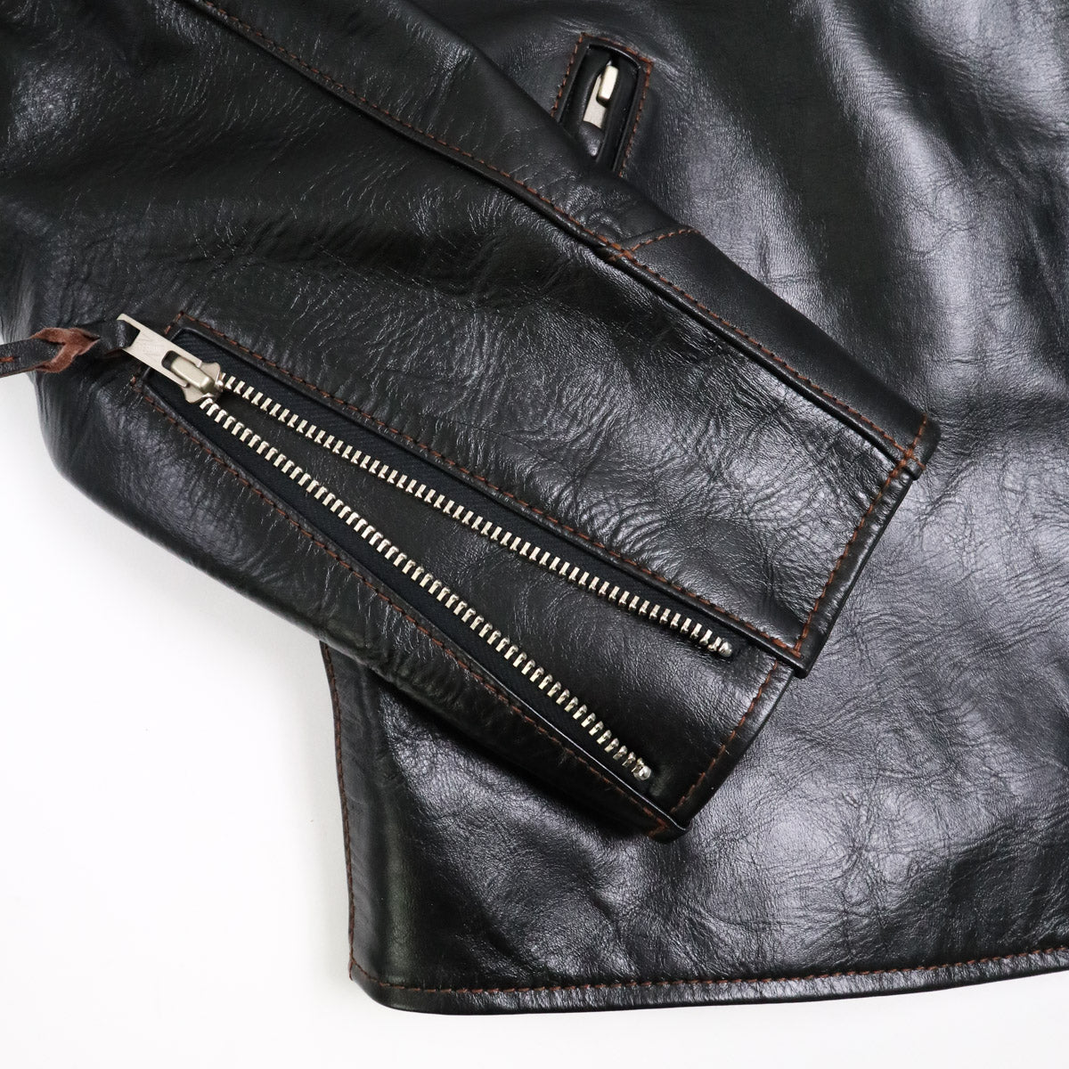 FN-LJ-HS005 Horsehide Single Rider's Jacket Black