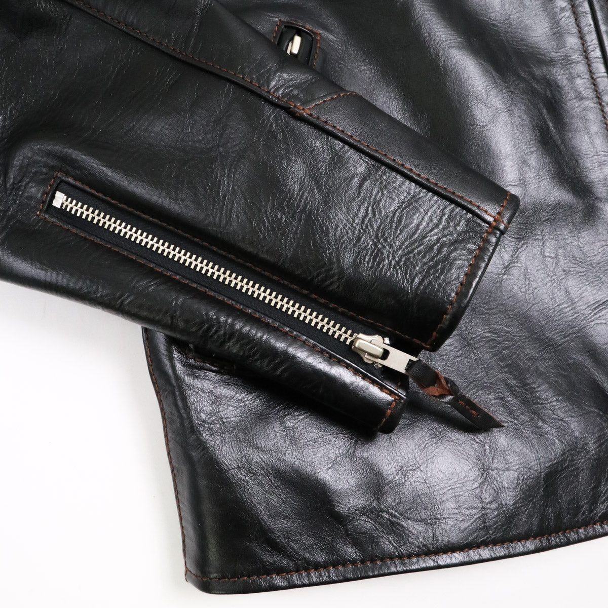 FN-LJ-HS005 Horsehide Single Rider's Jacket Black