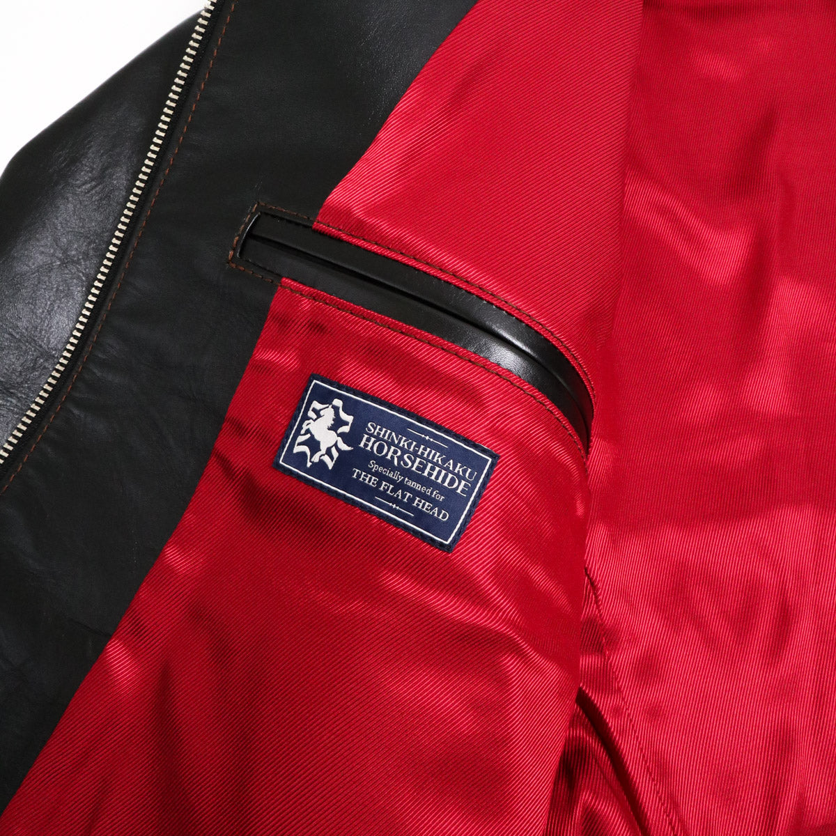 FN-LJ-HS005 Horsehide Single Rider's Jacket Black