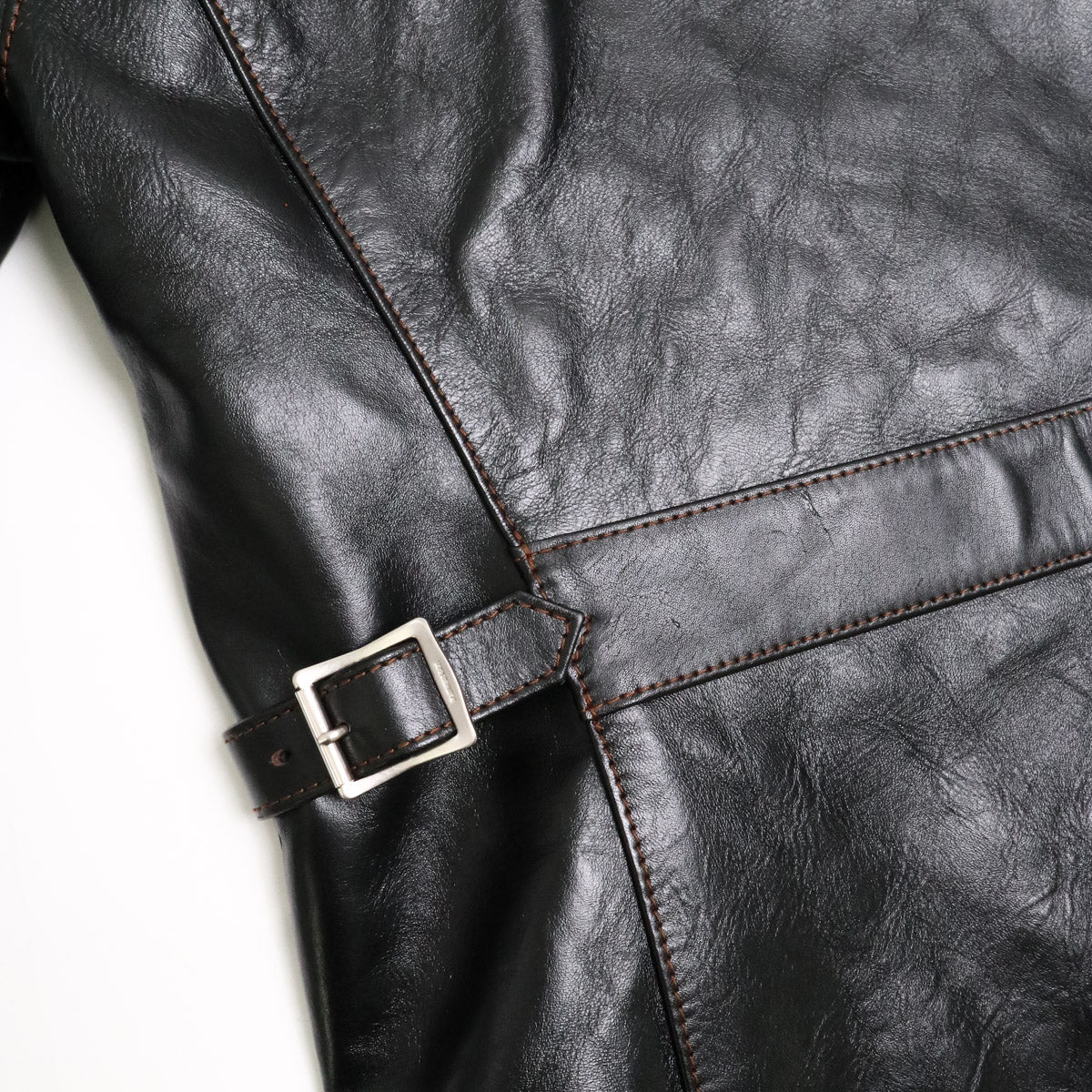 FN-LJ-HS005 Horsehide Single Rider's Jacket Black