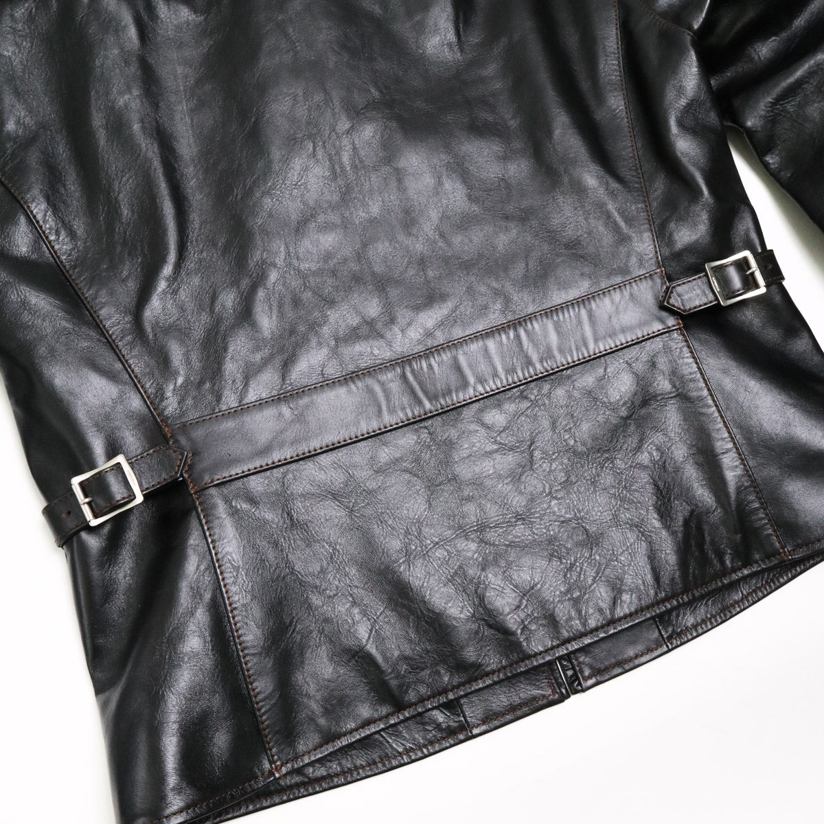 FN-LJ-HS005 Horsehide Single Rider's Jacket Black