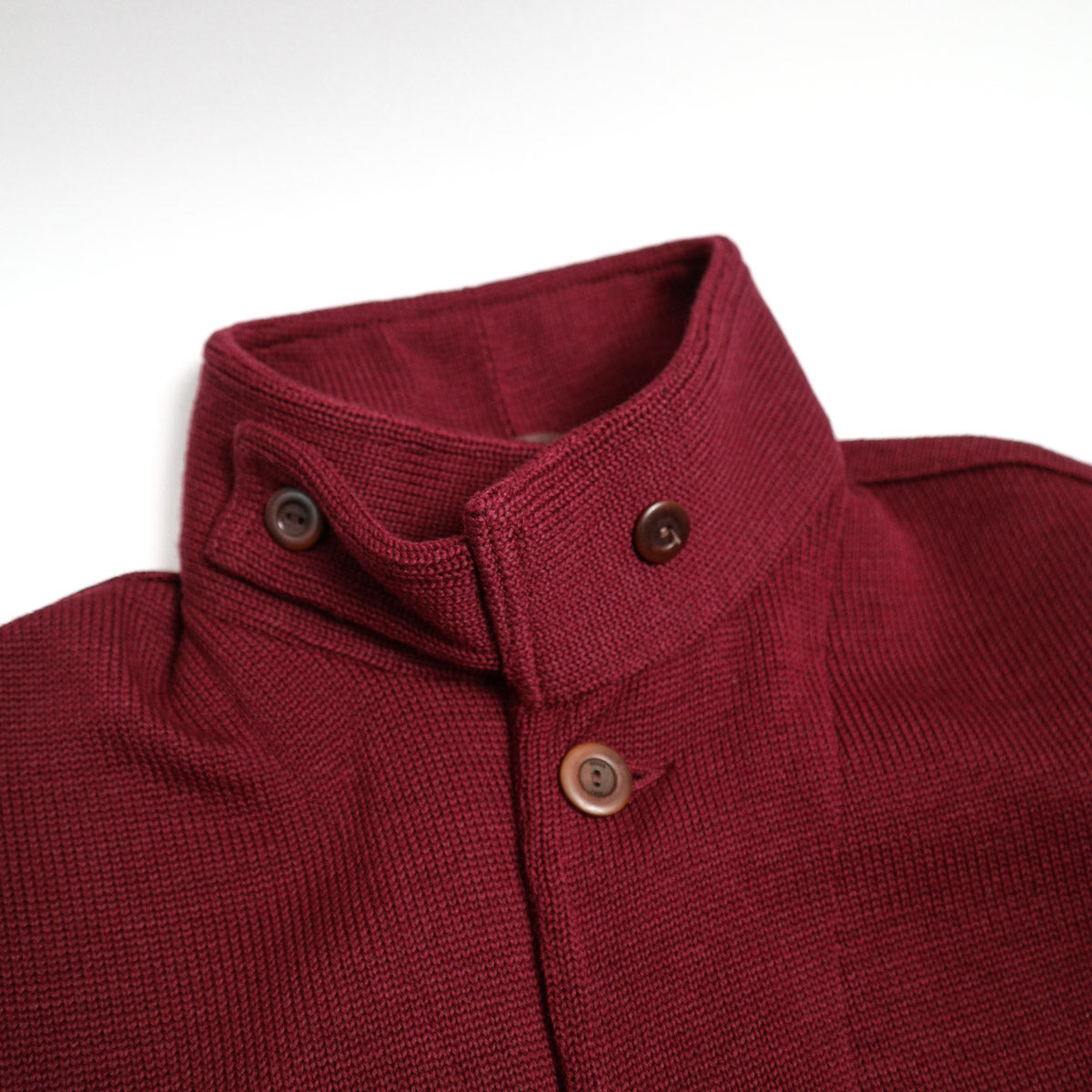 Lined Submariner Sweater Coat Dark Burgundy