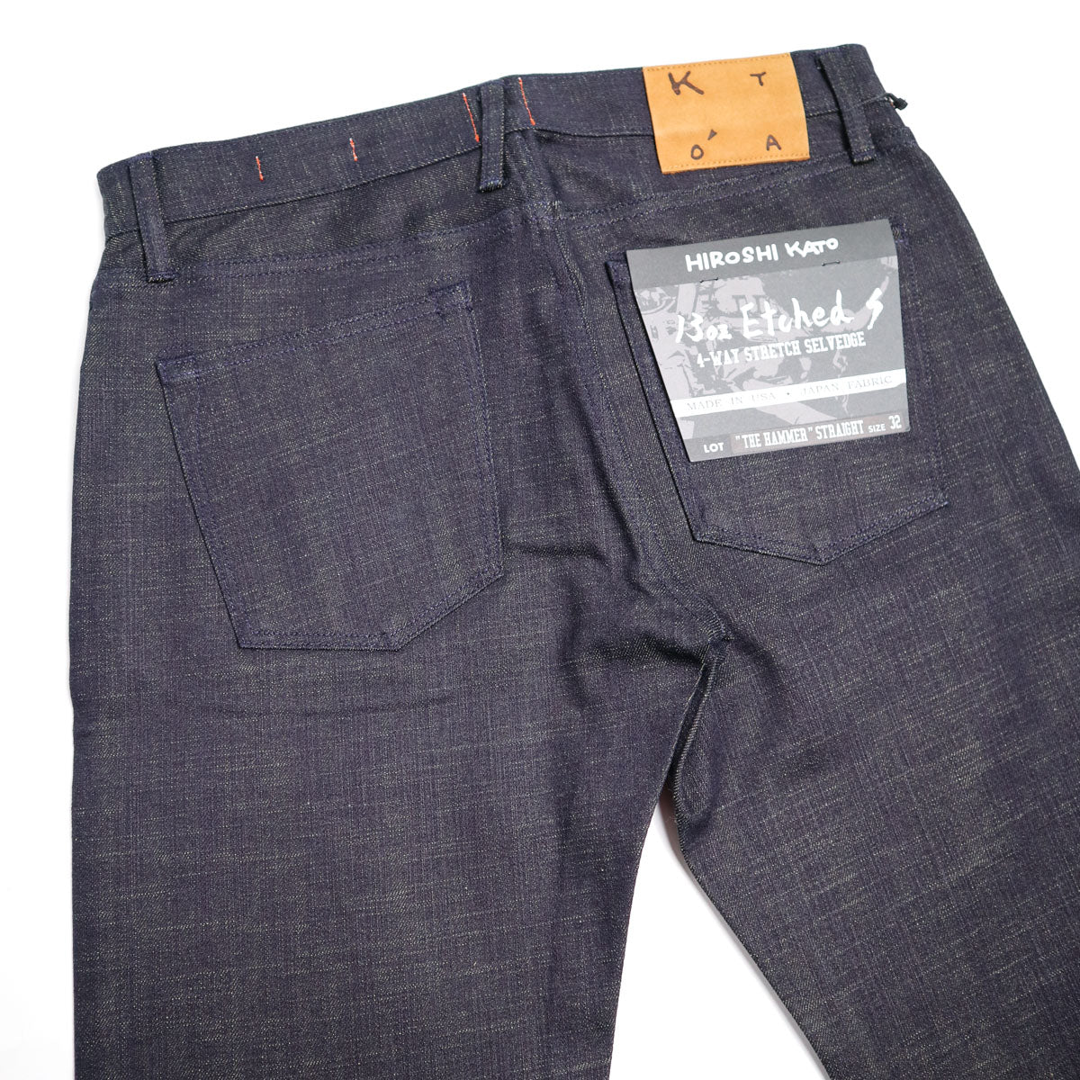 The Hammer Green Tea Raw 13oz Selvedge Denim