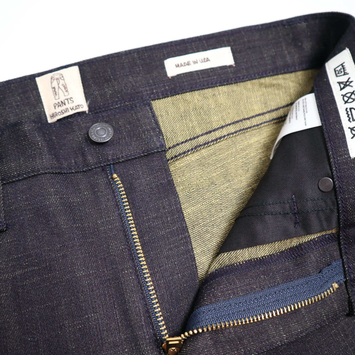 The Hammer Green Tea Raw 13oz Selvedge Denim