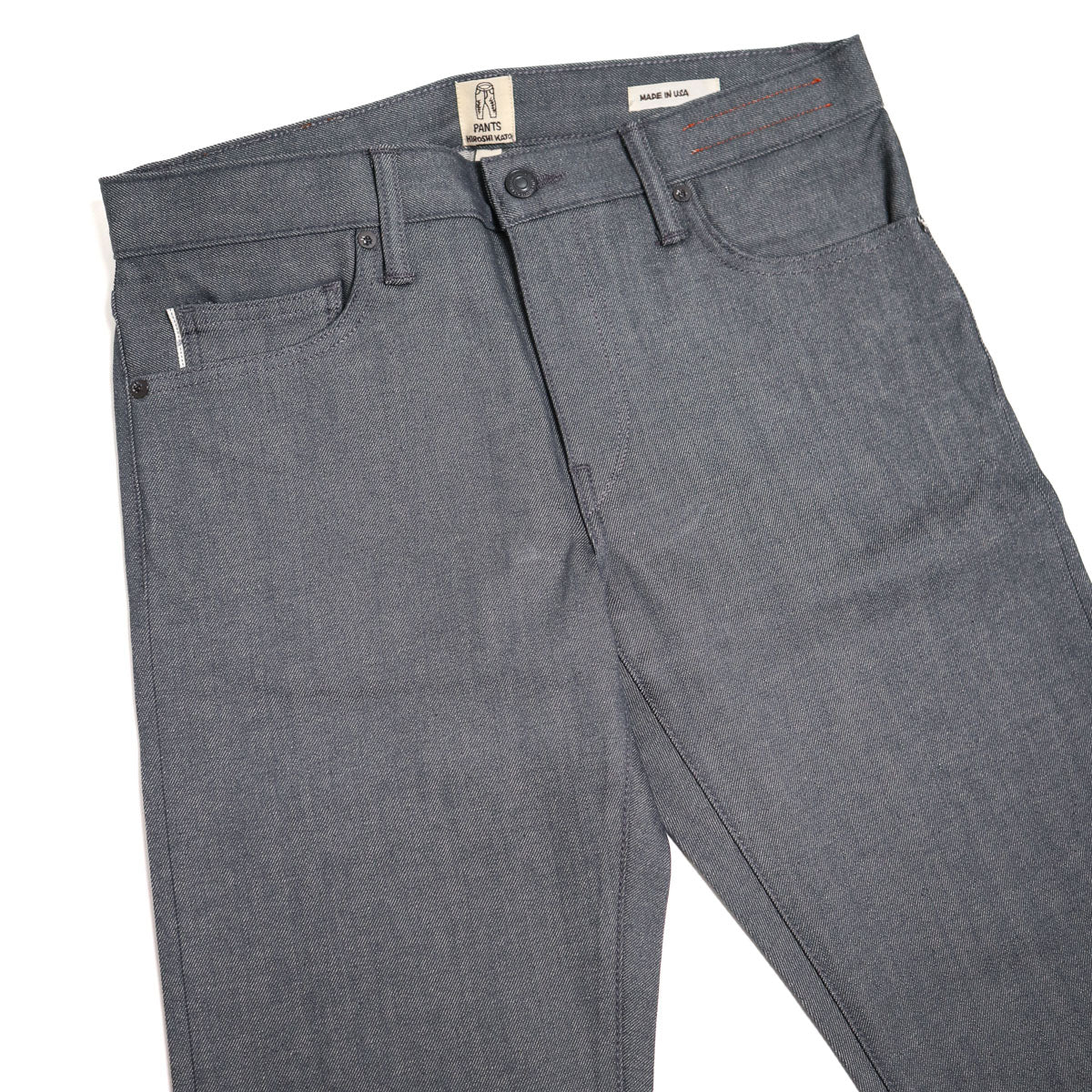 The Pen Grey Raw 10.5oz Selvedge Denim