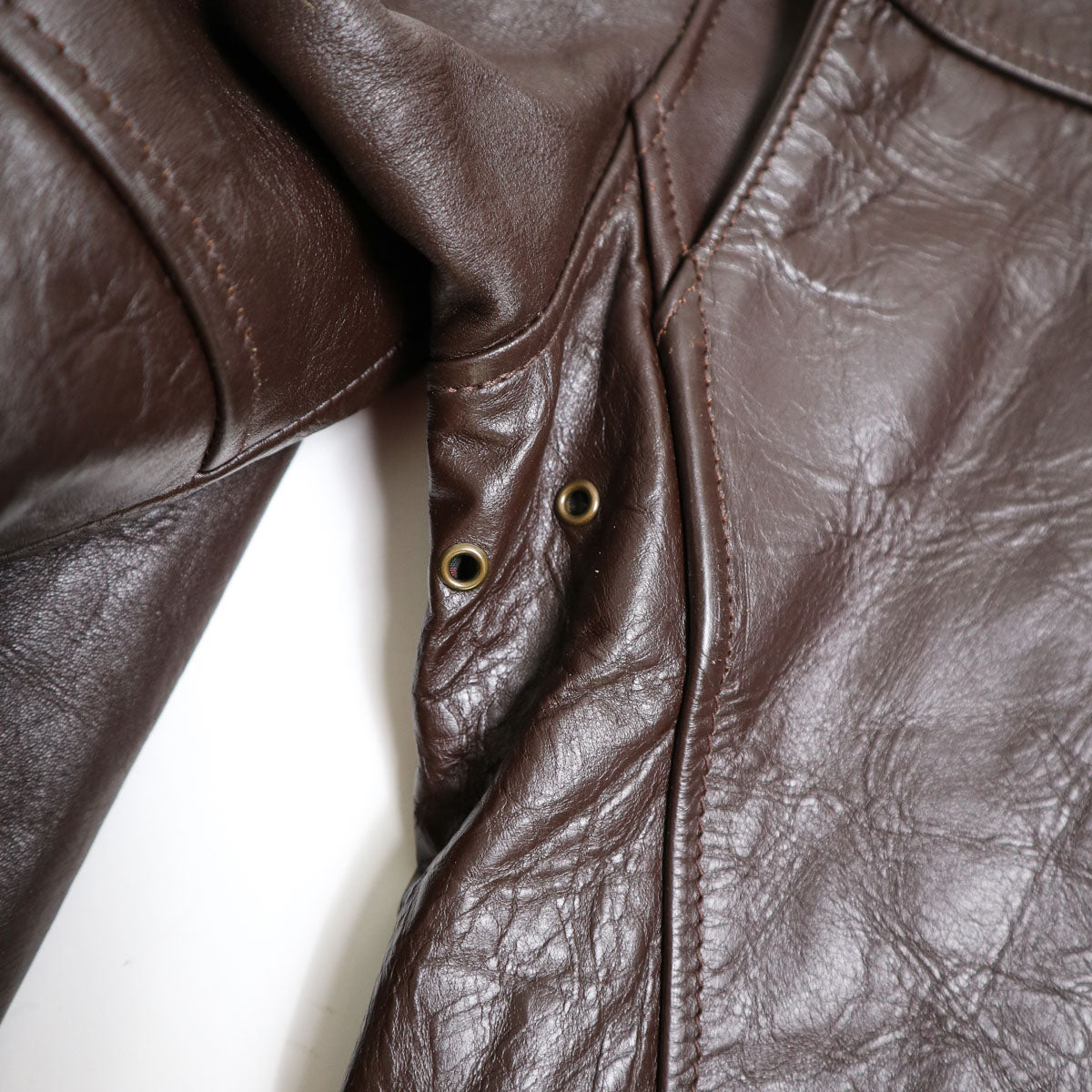 Brooklyn Clothing X Simmons Bilt Tail Gunner Stevenson Iona Tartan/Japanese Teacore Horsehide Brown