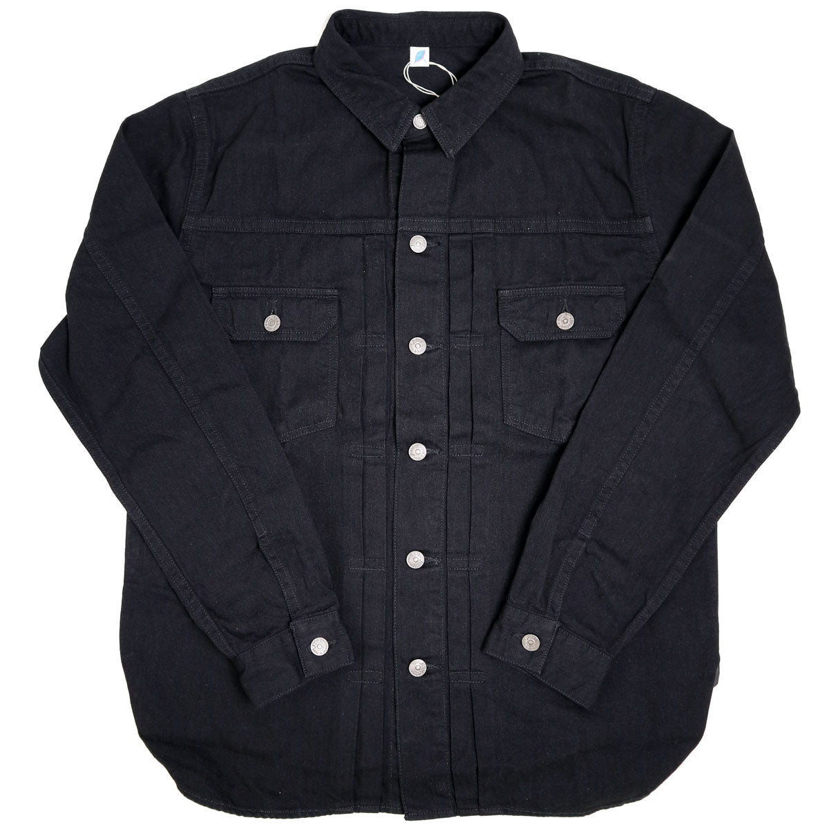 2237-BK 8oz Denim Type 2 Shirt Double Black