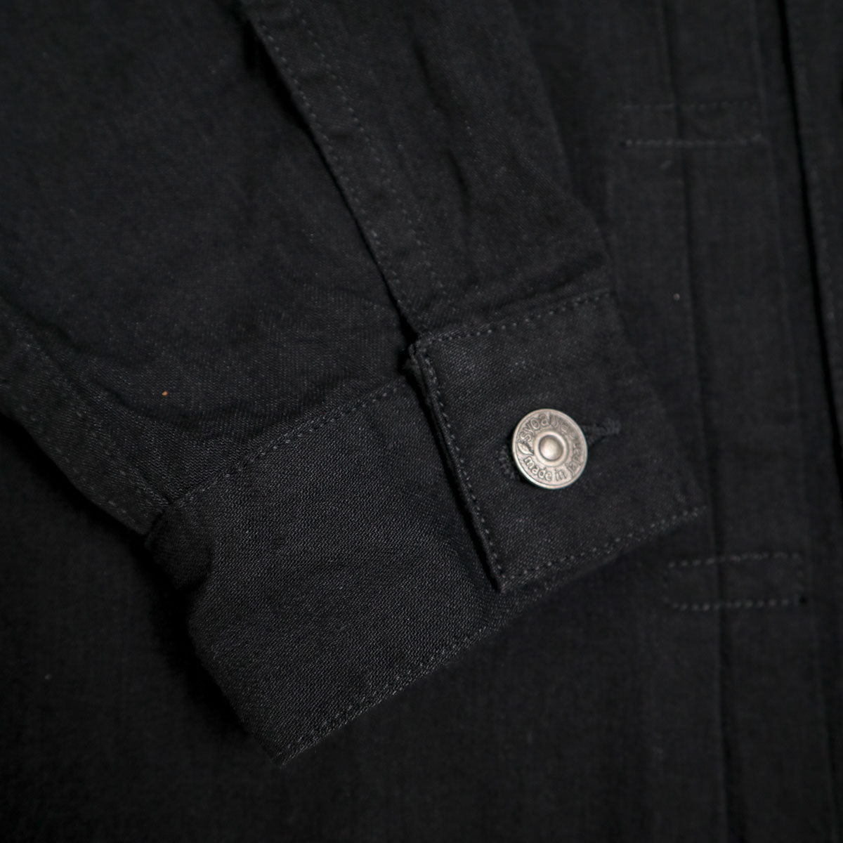 2237-BK 8oz Denim Type 2 Shirt Double Black