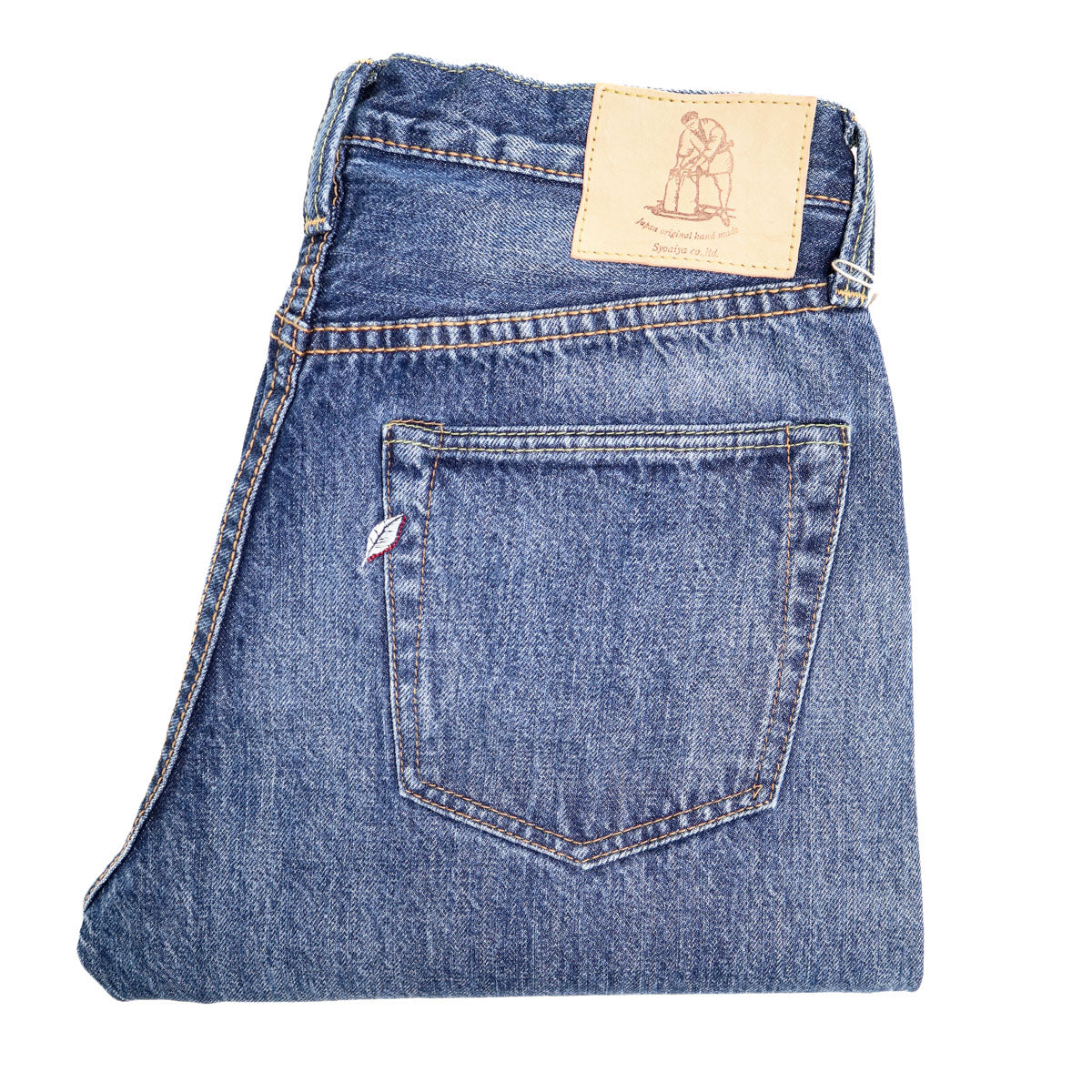 USED-019-ID 14oz Relaxed Taper Natural Used Wash