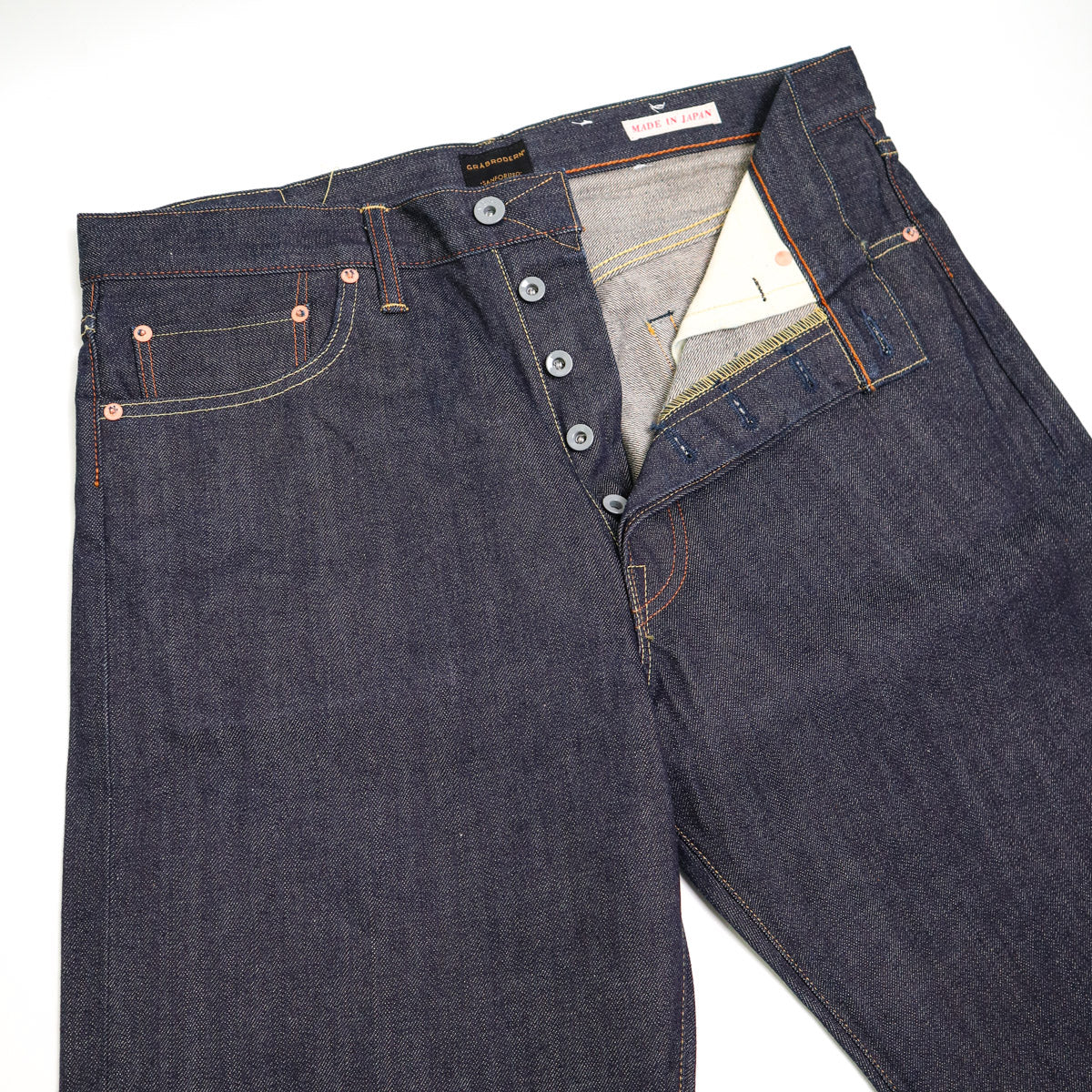 Bro Classic Straight 50's Dry Selvedge Denim Indigo Wrinkle Wash