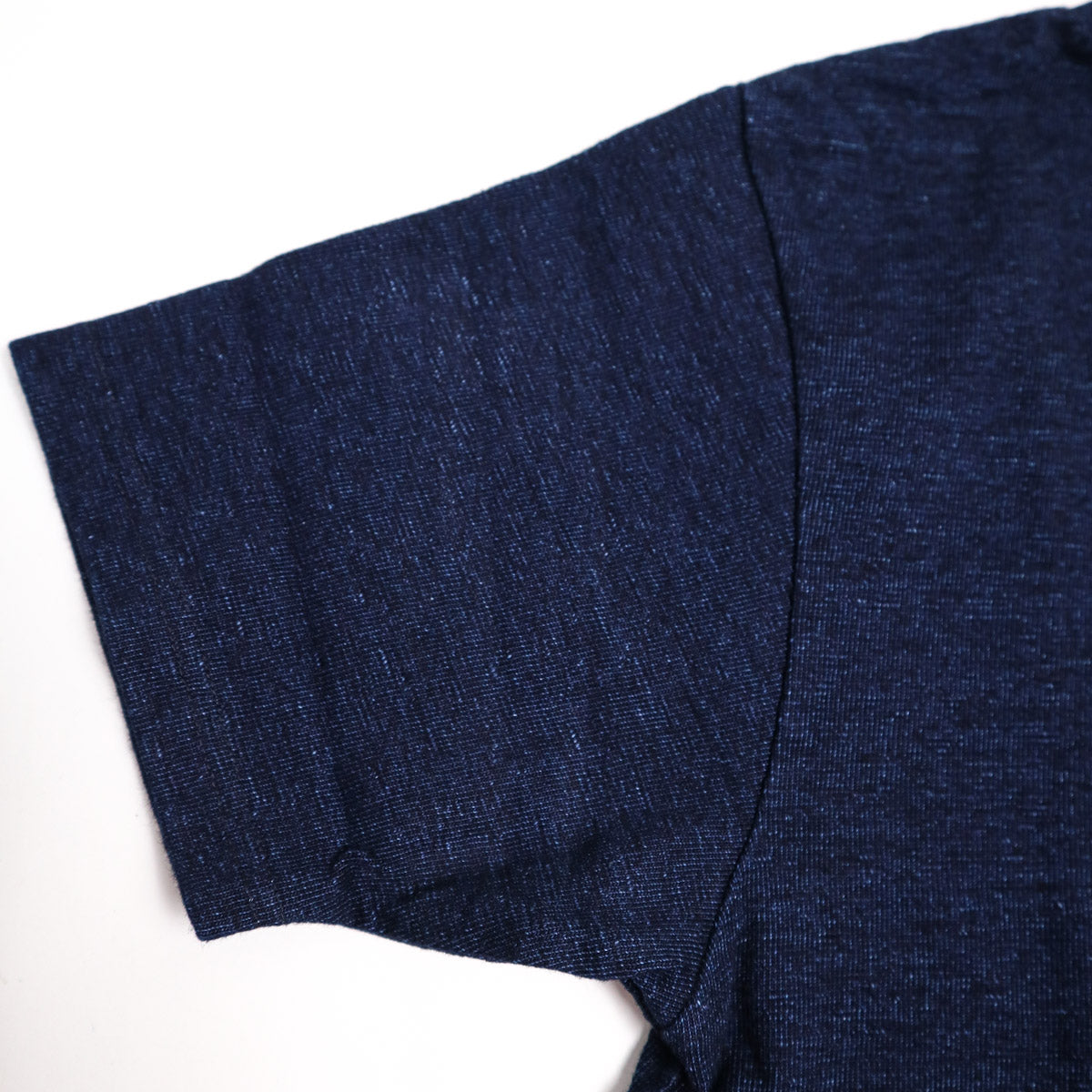 No. 7 Indigo Henley Neck T-Shirt